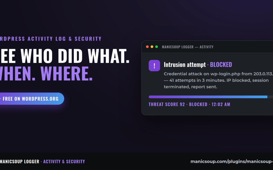 Who Changed That? Why Every WordPress Site Needs an Activity Log